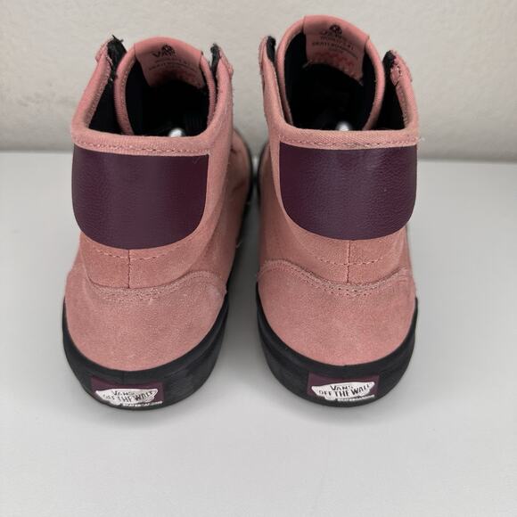 Vans Lizzie Rosette Pink Black Suede Skate Shoes Women’s Size 10.5 Mens 9 - Picture 5 of 8